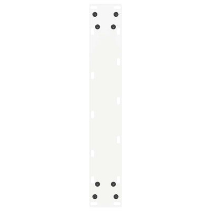 Bar Table Legs U-Shaped 2 pcs White 50x(100-101) cm Steel