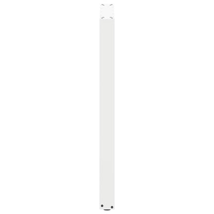 Bar Table Legs U-Shaped 2 pcs White 60x(100-101) cm Steel