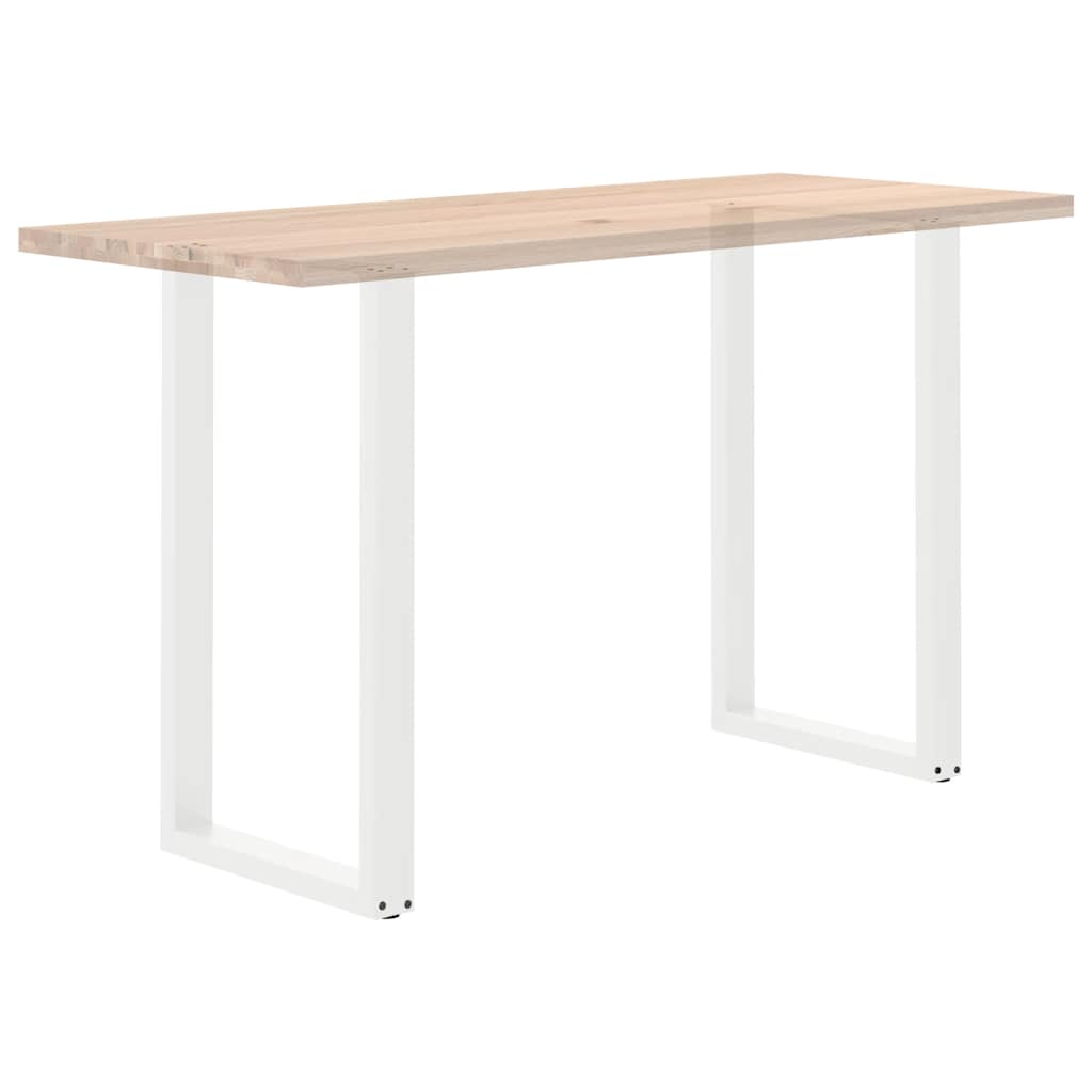 Bar Table Legs U-Shaped 2 pcs White 60x(100-101) cm Steel