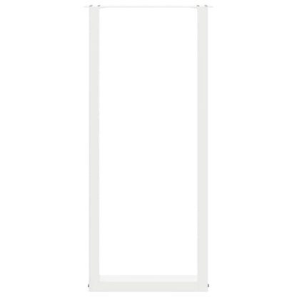 Bar Table Legs U-Shaped 2 pcs White 40x(110-111) cm Steel