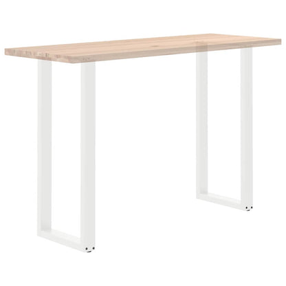 Bar Table Legs U-Shaped 2 pcs White 40x(110-111) cm Steel