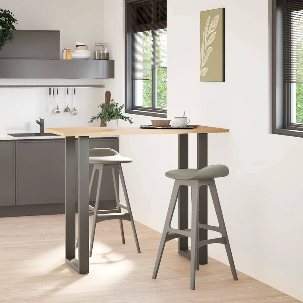 Bar Table Legs U-Shaped 2 pcs Anthracite 40x(110-111) cm Steel