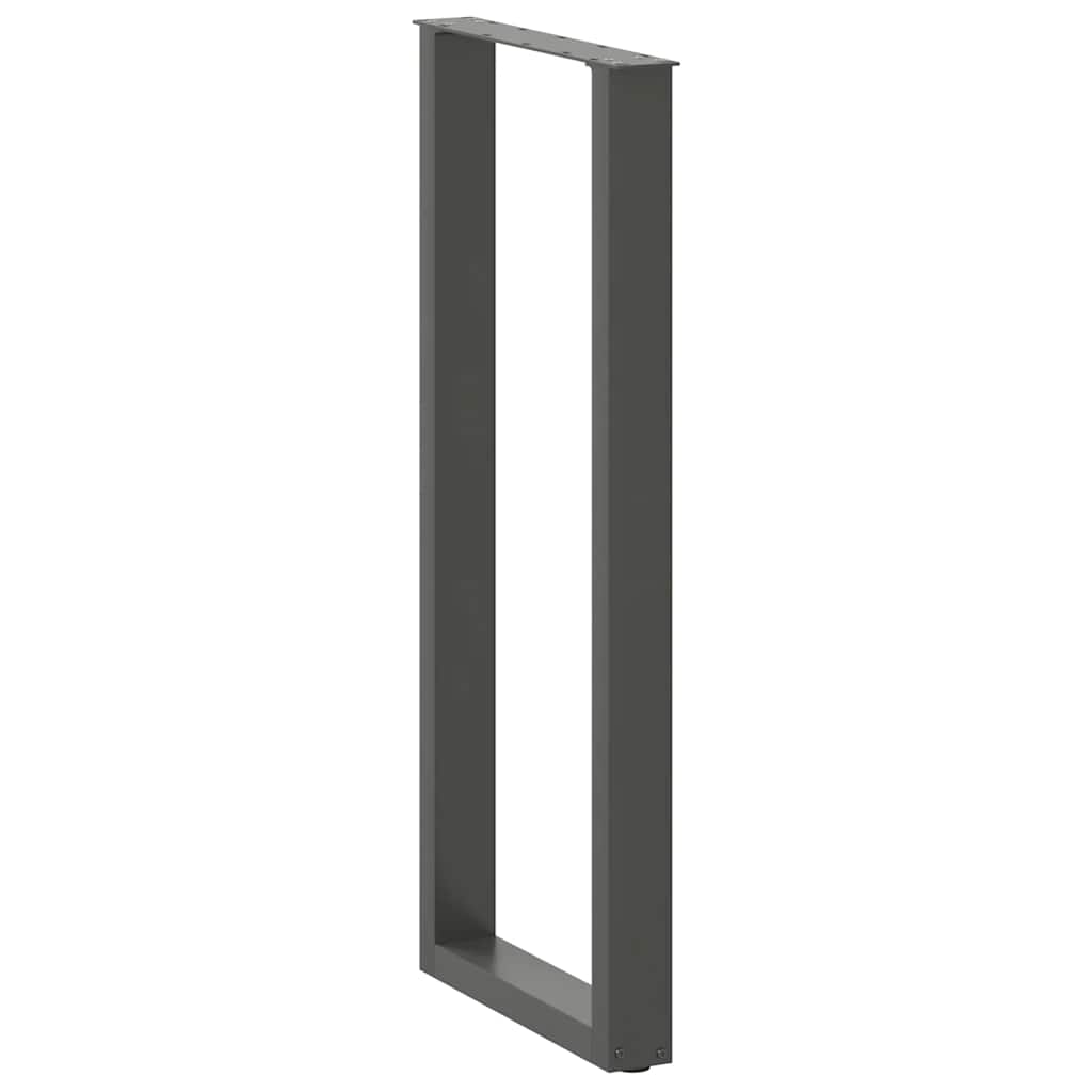 Bar Table Legs U-Shaped 2 pcs Anthracite 40x(110-111) cm Steel