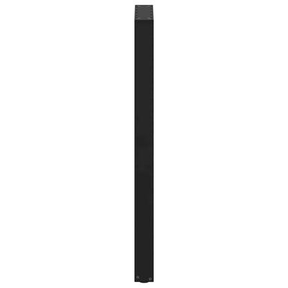 Bar Table Legs U-Shaped 2 pcs Black 50x(110-111) cm Steel