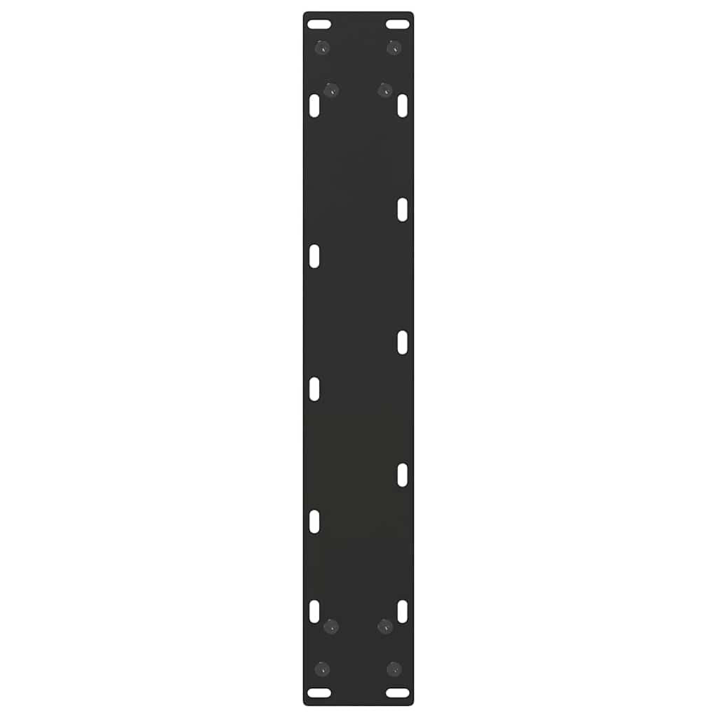Bar Table Legs U-Shaped 2 pcs Black 50x(110-111) cm Steel