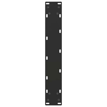 Bar Table Legs U-Shaped 2 pcs Black 50x(110-111) cm Steel
