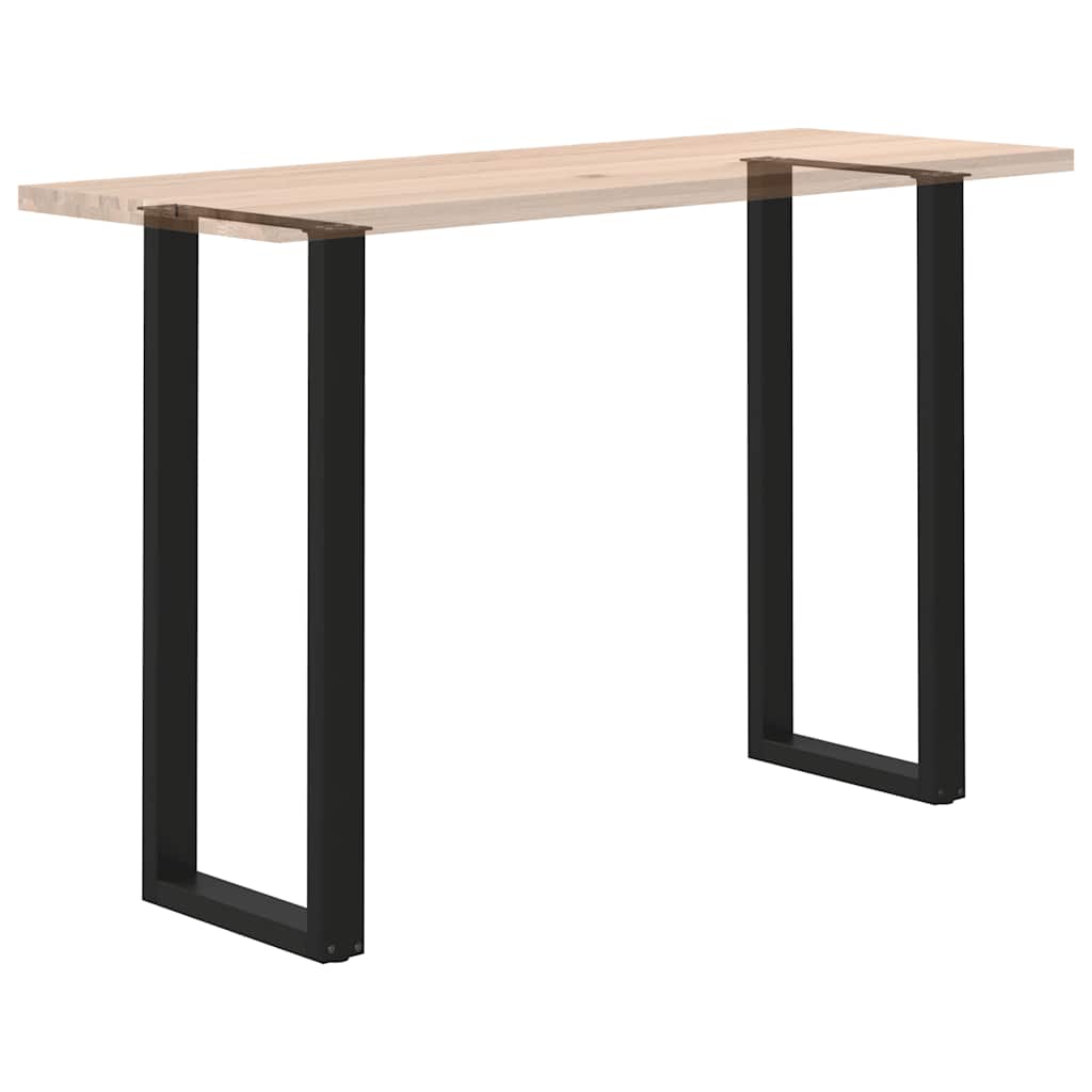 Bar Table Legs U-Shaped 2 pcs Black 50x(110-111) cm Steel