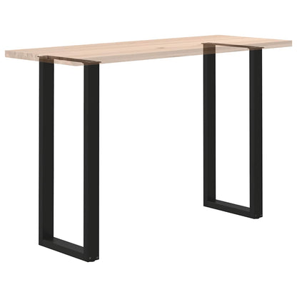 Bar Table Legs U-Shaped 2 pcs Black 50x(110-111) cm Steel
