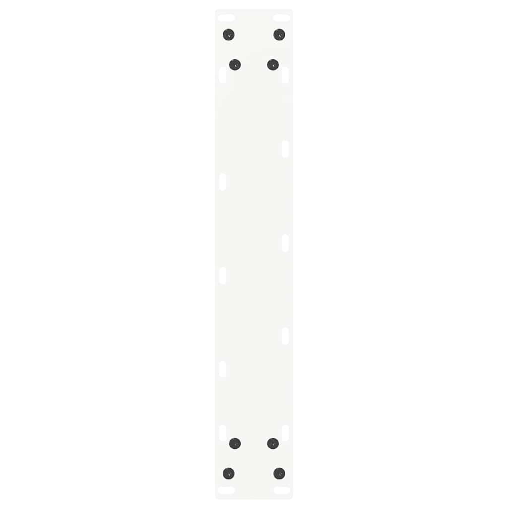 Bar Table Legs U-Shaped 2 pcs White 50x(110-111) cm Steel