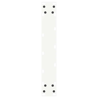 Bar Table Legs U-Shaped 2 pcs White 50x(110-111) cm Steel