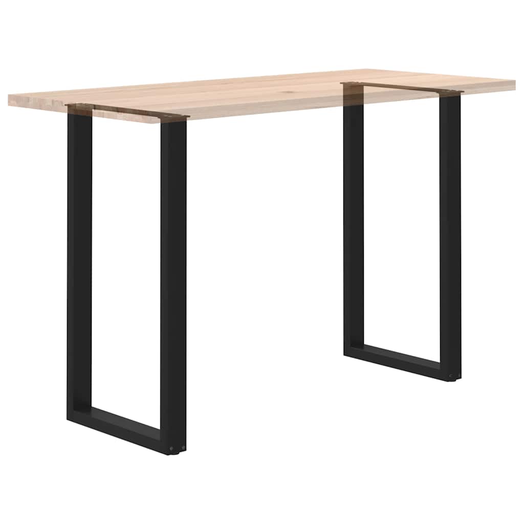Bar Table Legs U-Shaped 2 pcs Black 60x(110-111) cm Steel
