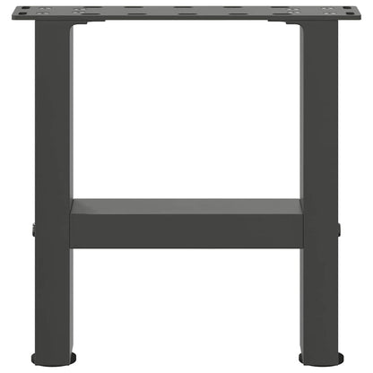 Coffee Table Legs Anthracite 2 pcs 30x(30-31) cm Steel