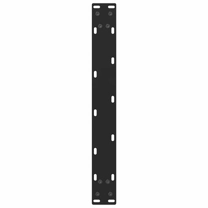 Coffee Table Legs Black 2 pcs 50x(30-31) cm Steel