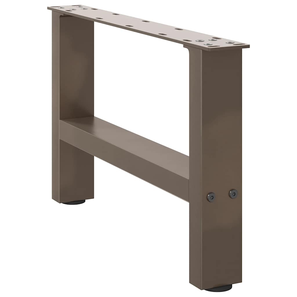 Coffee Table Legs Natural Steel 2 pcs 50x(30-31) cm Steel