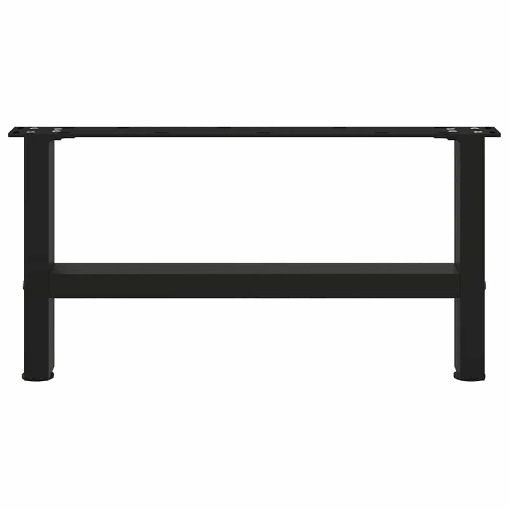 Coffee Table Legs Black 2 pcs 60x(30-31) cm Steel