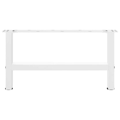 Coffee Table Legs White 2 pcs 60x(30-31) cm Steel