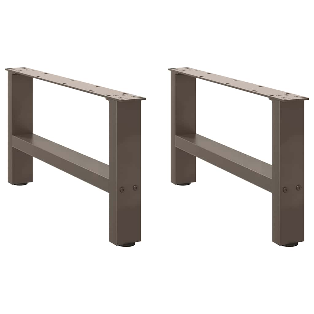 Coffee Table Legs Natural Steel 2 pcs 60x(30-31) cm Steel
