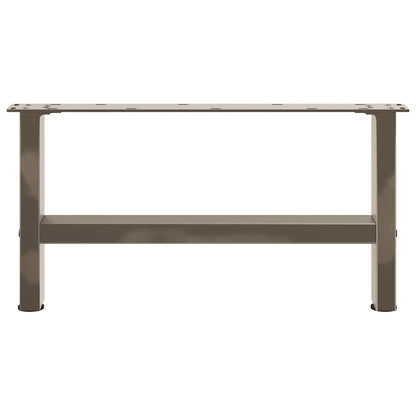 Coffee Table Legs Natural Steel 2 pcs 60x(30-31) cm Steel
