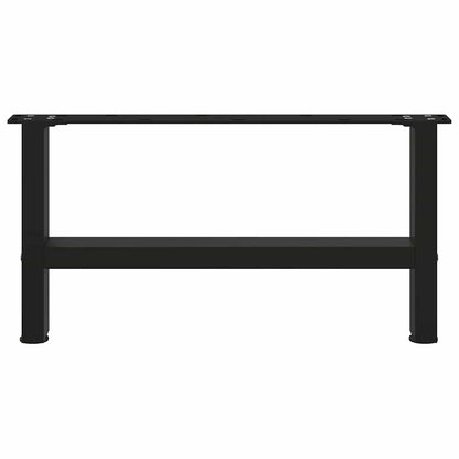 Coffee Table Legs Black 2 pcs 70x(30-31) cm Steel