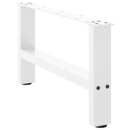 Coffee Table Legs White 2 pcs 70x(30-31) cm Steel