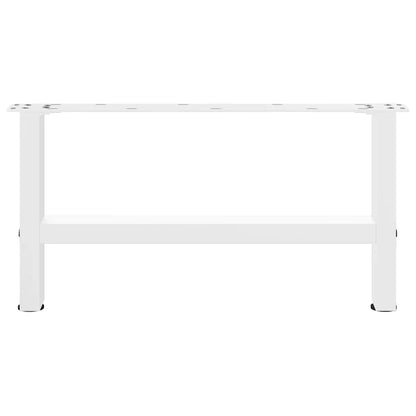 Coffee Table Legs White 2 pcs 70x(30-31) cm Steel