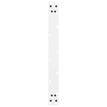 Coffee Table Legs White 2 pcs 70x(30-31) cm Steel