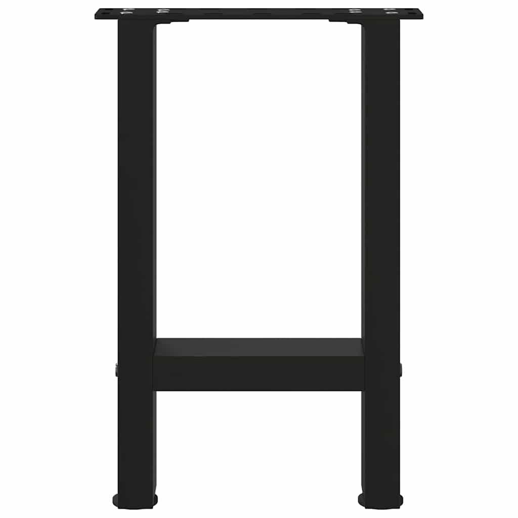 Coffee Table Legs Black 2 pcs 38x(42-43) cm Steel
