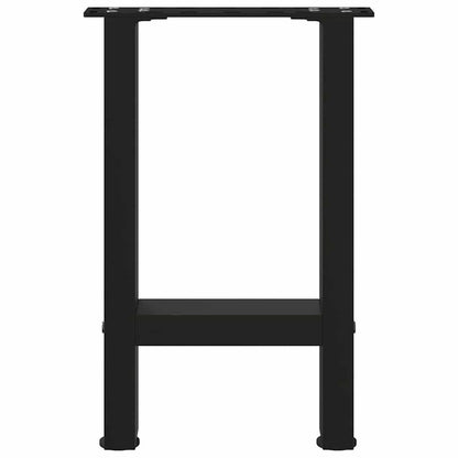 Coffee Table Legs Black 2 pcs 38x(42-43) cm Steel