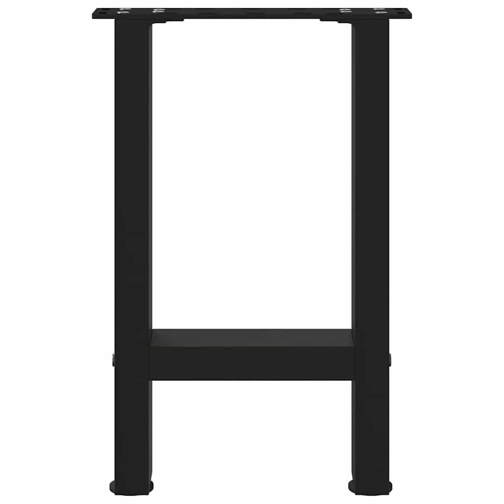 Coffee Table Legs Black 2 pcs 38x(42-43) cm Steel