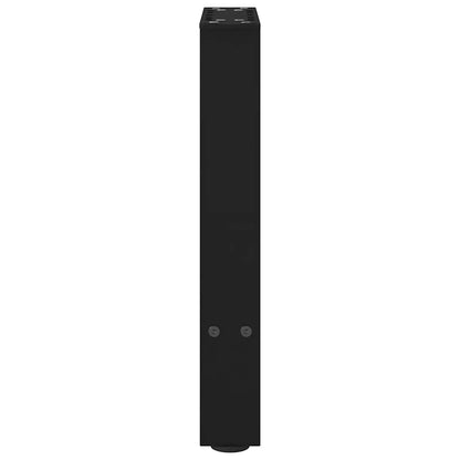 Coffee Table Legs Black 2 pcs 38x(42-43) cm Steel