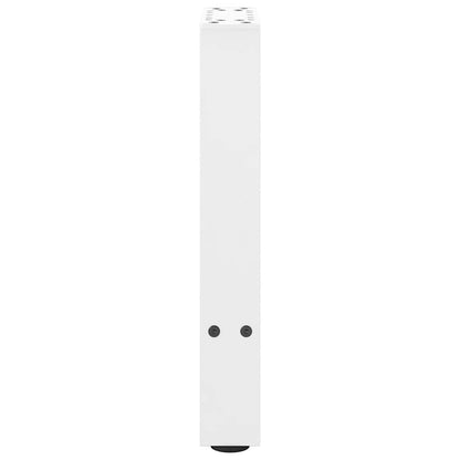 Coffee Table Legs White 2 pcs 38x(42-43) cm Steel