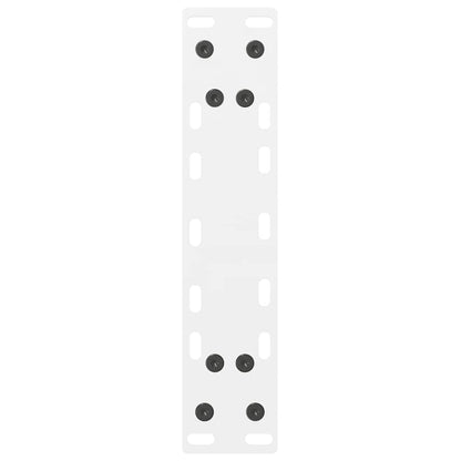Coffee Table Legs White 2 pcs 38x(42-43) cm Steel