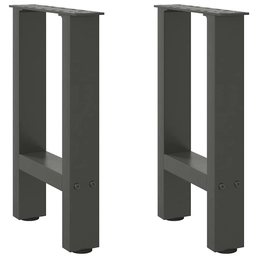Coffee Table Legs Anthracite 2 pcs 38x(42-43) cm Steel
