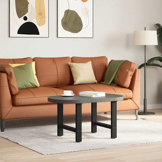 Coffee Table Legs Black 2 pcs 60x(42-43) cm Steel
