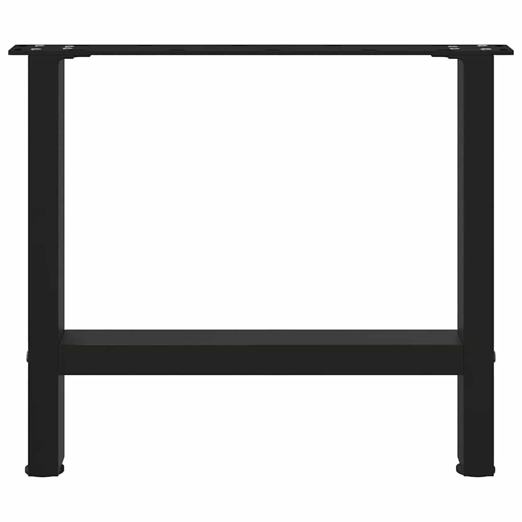 Coffee Table Legs Black 2 pcs 60x(42-43) cm Steel