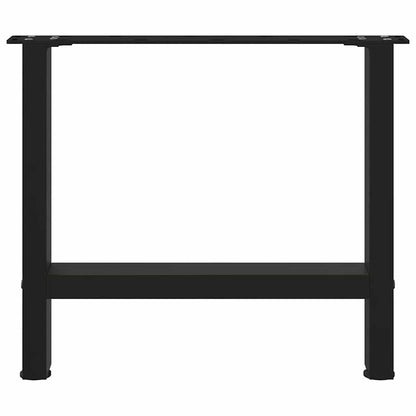Coffee Table Legs Black 2 pcs 60x(42-43) cm Steel