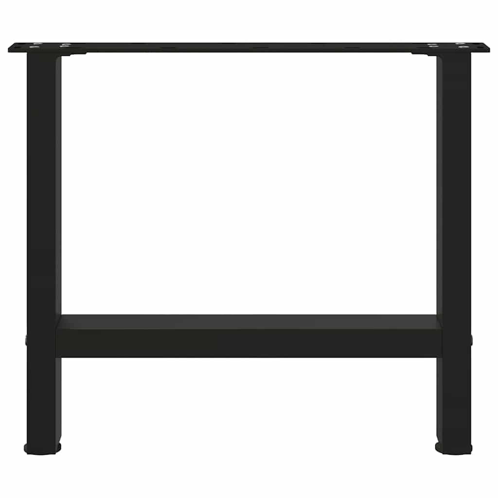 Coffee Table Legs Black 2 pcs 60x(42-43) cm Steel