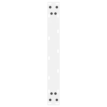 Coffee Table Legs White 2 pcs 60x(42-43) cm Steel