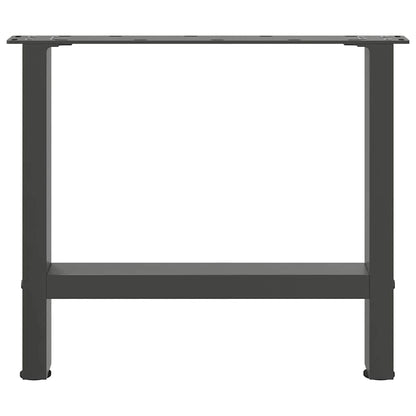 Coffee Table Legs Anthracite 2 pcs 60x(42-43) cm Steel