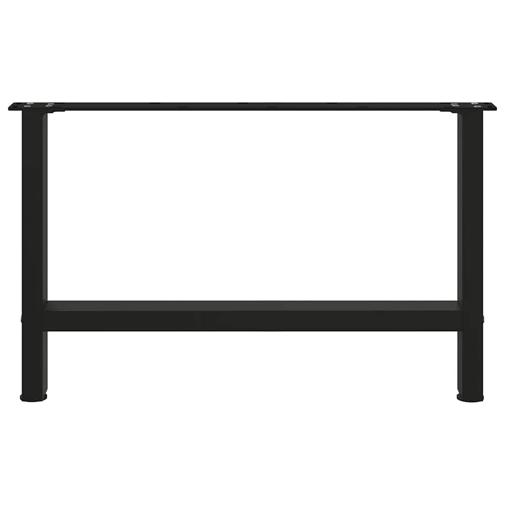 Coffee Table Legs Black 2 pcs 70x(42-43) cm Steel