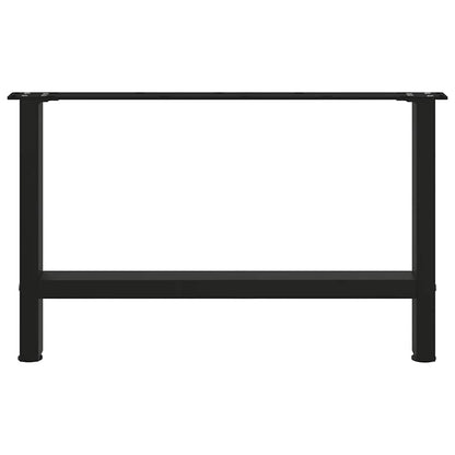 Coffee Table Legs Black 2 pcs 70x(42-43) cm Steel