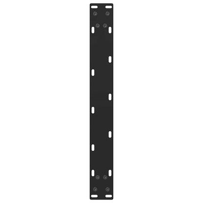 Coffee Table Legs Black 2 pcs 70x(42-43) cm Steel