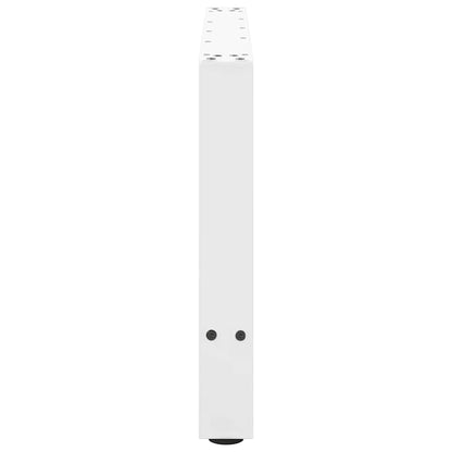 Coffee Table Legs White 2 pcs 70x(42-43) cm Steel