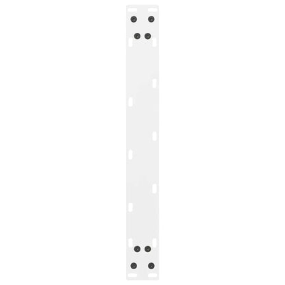 Coffee Table Legs White 2 pcs 70x(42-43) cm Steel