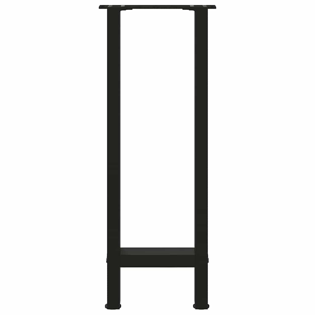 Console Table Legs Black 2 pcs 28x(72-73) cm Steel