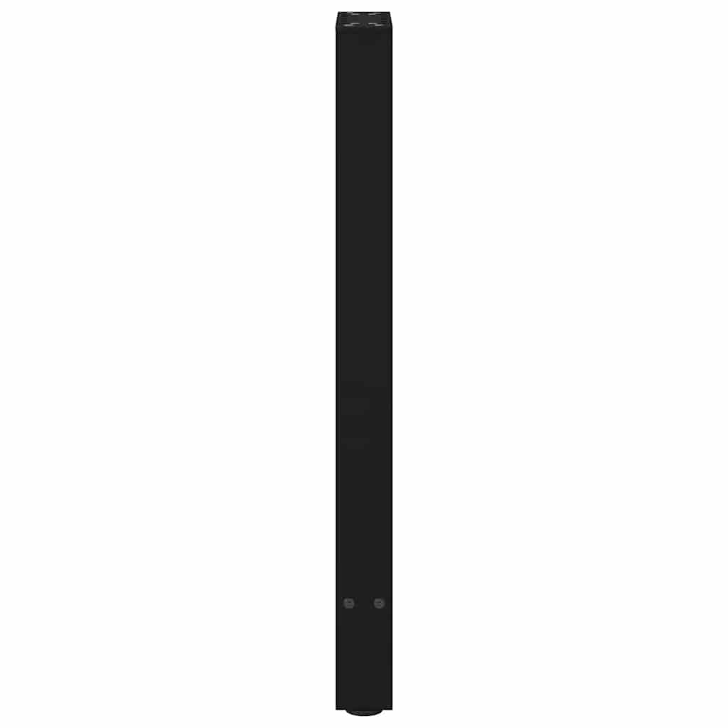 Console Table Legs Black 2 pcs 28x(72-73) cm Steel