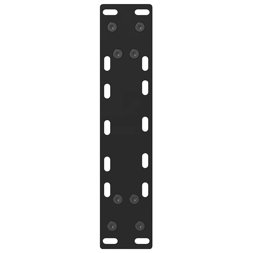 Console Table Legs Black 2 pcs 28x(72-73) cm Steel