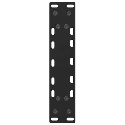 Console Table Legs Black 2 pcs 28x(72-73) cm Steel