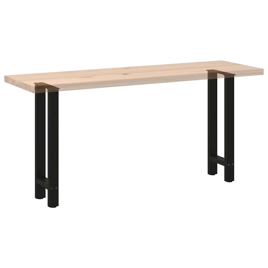 Console Table Legs Black 2 pcs 28x(72-73) cm Steel