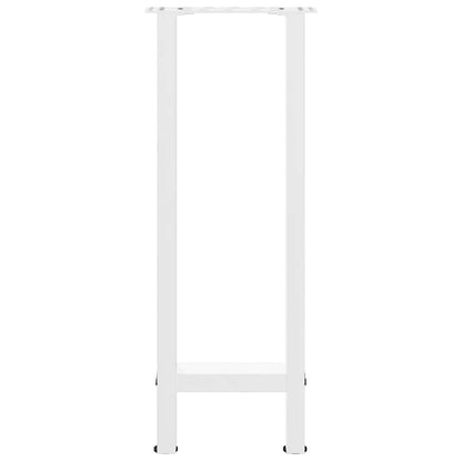 Console Table Legs White 2 pcs 28x(72-73) cm Steel